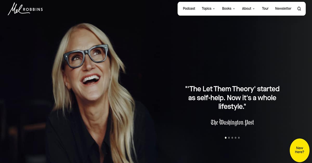 Mel Robbins - Public Speaker Website Best Public Speaker Websites_Mel Robbins