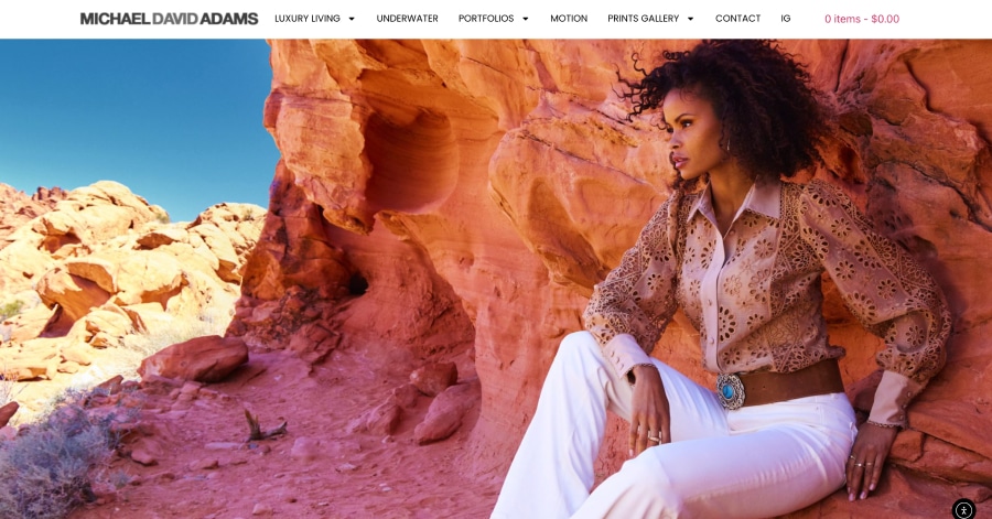 Michael David Adams - Photography Website Examples Michael David Adams - Photography Website Examples