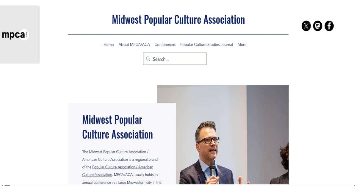 Midwest Popular Culture Association - Conference Website Aiga Conference Website Examples