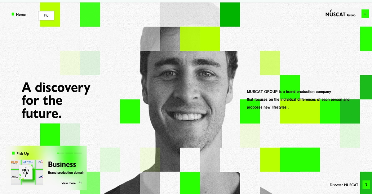 Muscat- Playful Website fishing the feed - playful websites examples
