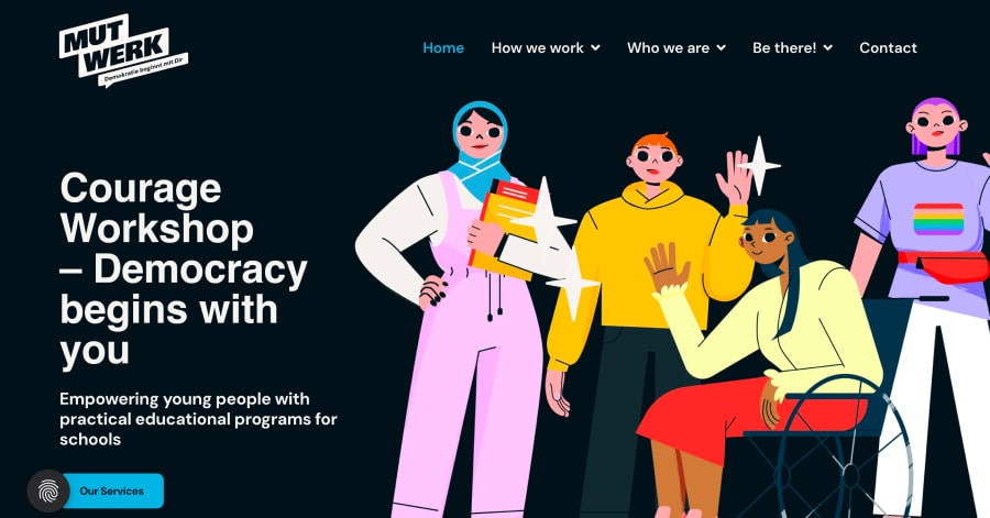 Mutwerk - Flat Webdesign Examples