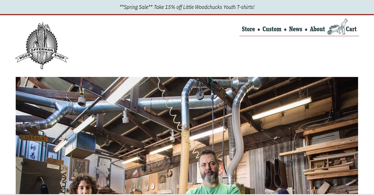 Offerman Woodshop - Woocomerce Website Design