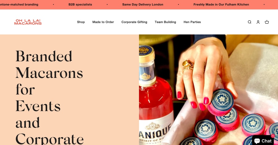 Oh La La! Macarons - Orange Website Examples Oh La La! Macarons - Orange Website Examples