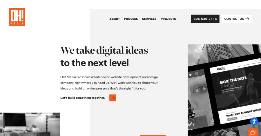 Oh! Media - Orange Website Examples Oh! Media - Orange Website Examples