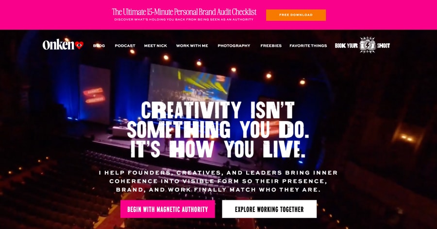 Onken - Photography Website Examples Onken - Photography Website Examples