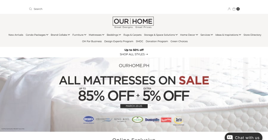 Our Home - Furniture Store Website Examples Amazon Carousel Website Examples