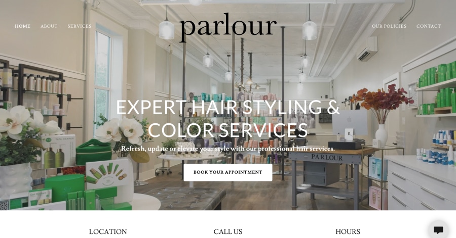 Parlour - Nail Studio Website Examples Bohemia Design - Carousel Website Examples