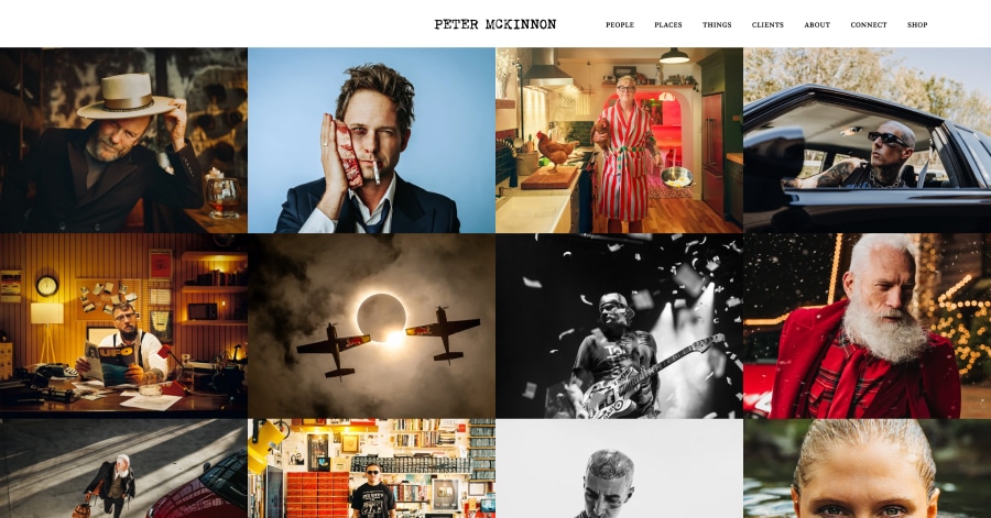 Peter McKinnon - Photography Website Examples Peter McKinnon - Photography Website Examples