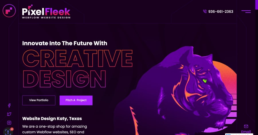 Pixel Fleek - Neon Website Examples