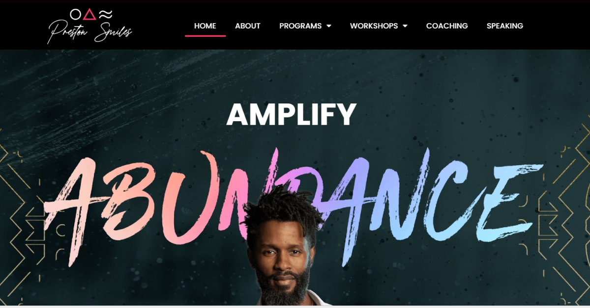 Preston Smiles - Public Speaker Website Best Public Speaker Websites_Preston Smiles