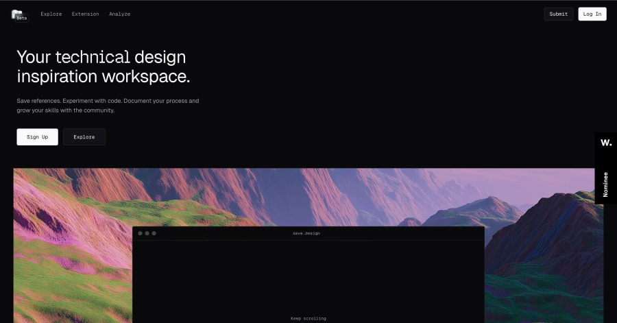 Save.design - Parallax Website Examples Save.design - Parallax Website Examples