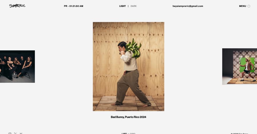 Siempreric - Gallery Website Examples