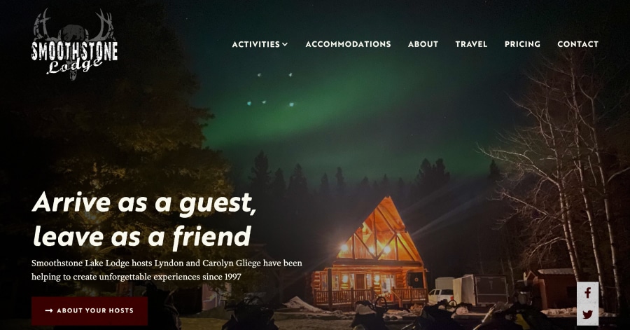 Smoothstone Lodge - Hunting Website Examples Smoothstone Lodge - Hunting Website Examples
