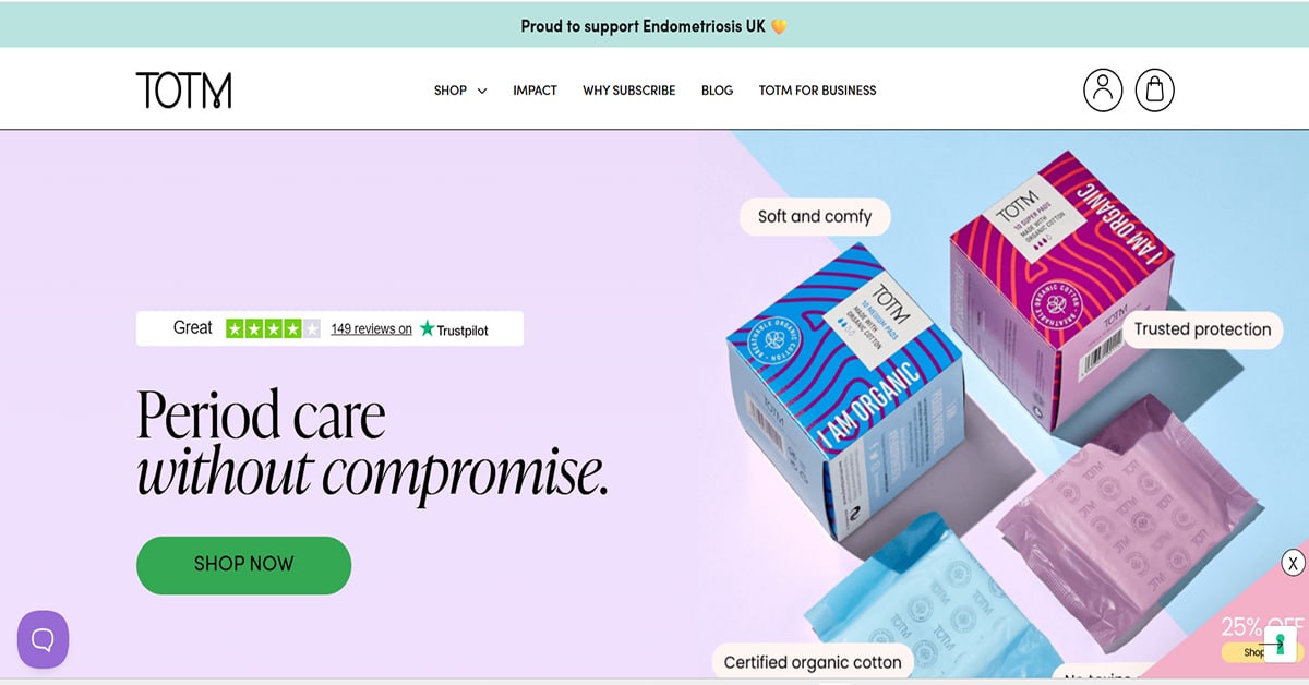 TOTM - Woocomerce Website Design