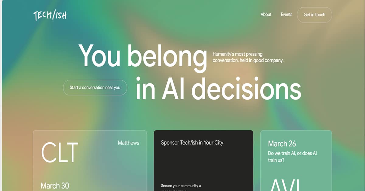 Techish - Playful Website fishing the feed - playful websites examples