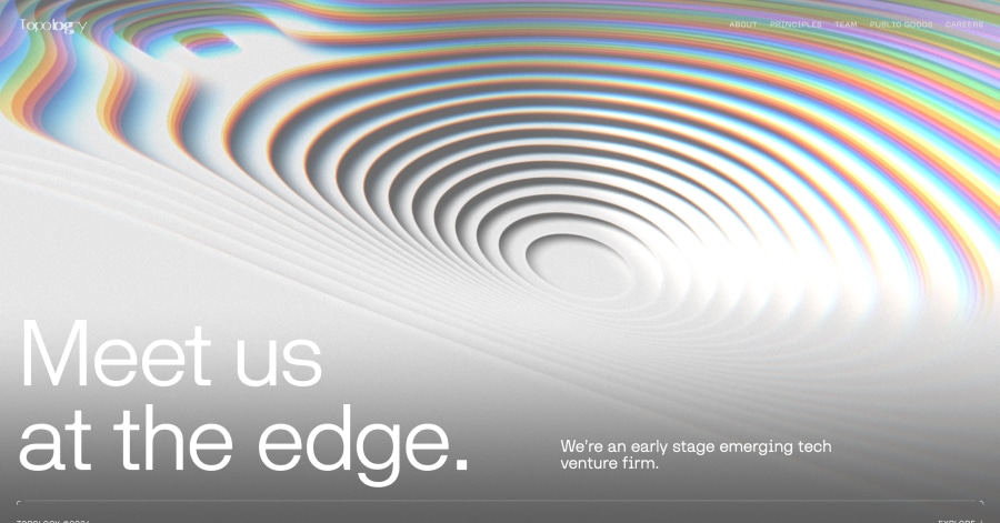 Topology - Investment Firm Website Examples