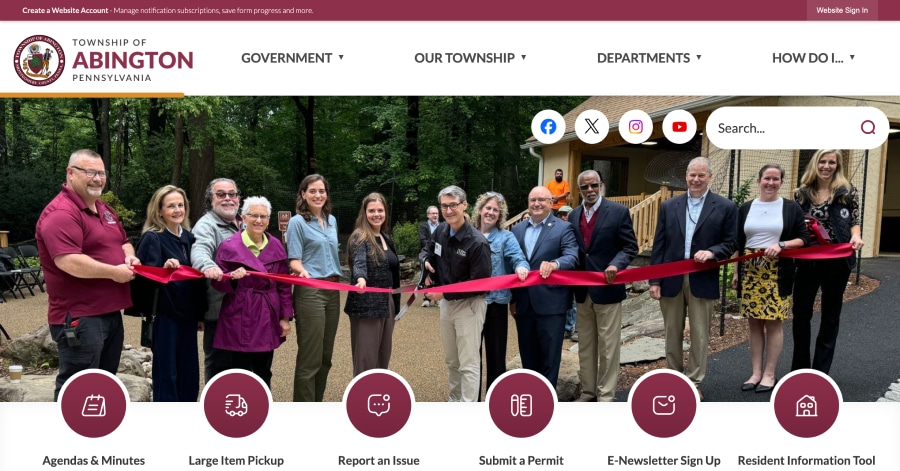 Township of Abington - Government Website Examples Township of Abington - Government Website Examples