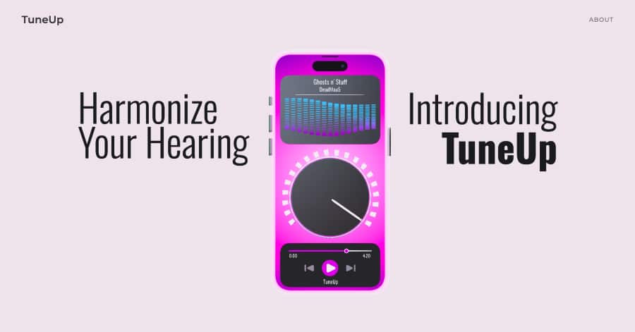 TuneUp - Neumorphism Website Examples