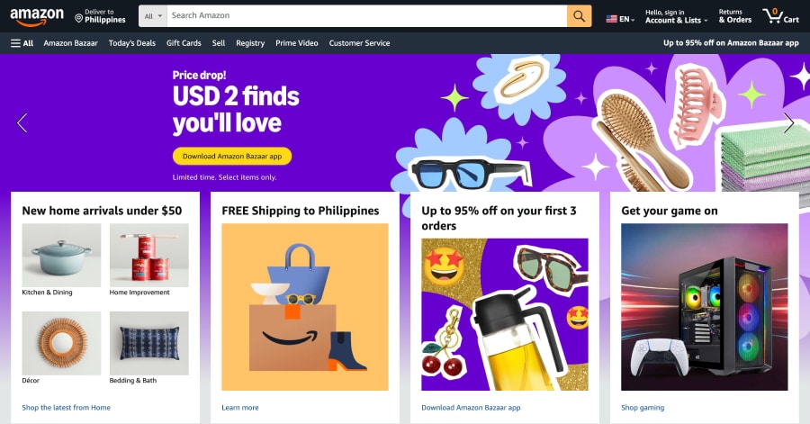 amazon - Furniture Store Website Examples Amazon Carousel Website Examples