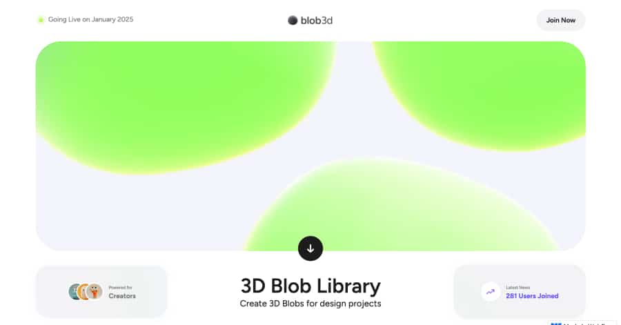 blob3d - Neumorphism Website Examples blob3d - Neumorphism Website Examples