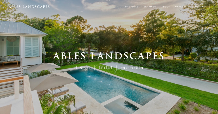 Ables Landscapes - Landscaping Website Example JC Landscpaes - Landscpaing Website Examples