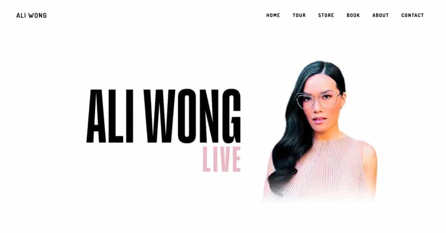 Ali Wong - Influencer Website Examples Capitol City - Golf Course Website Examples