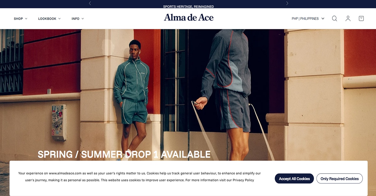 Alma de Ace - Streetwear Brand Website Example