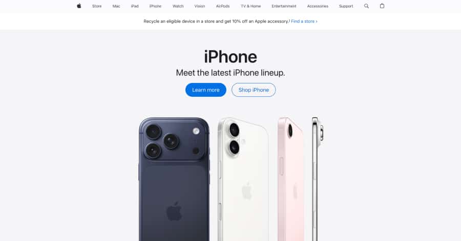 Apple - Bilingual Website Examples