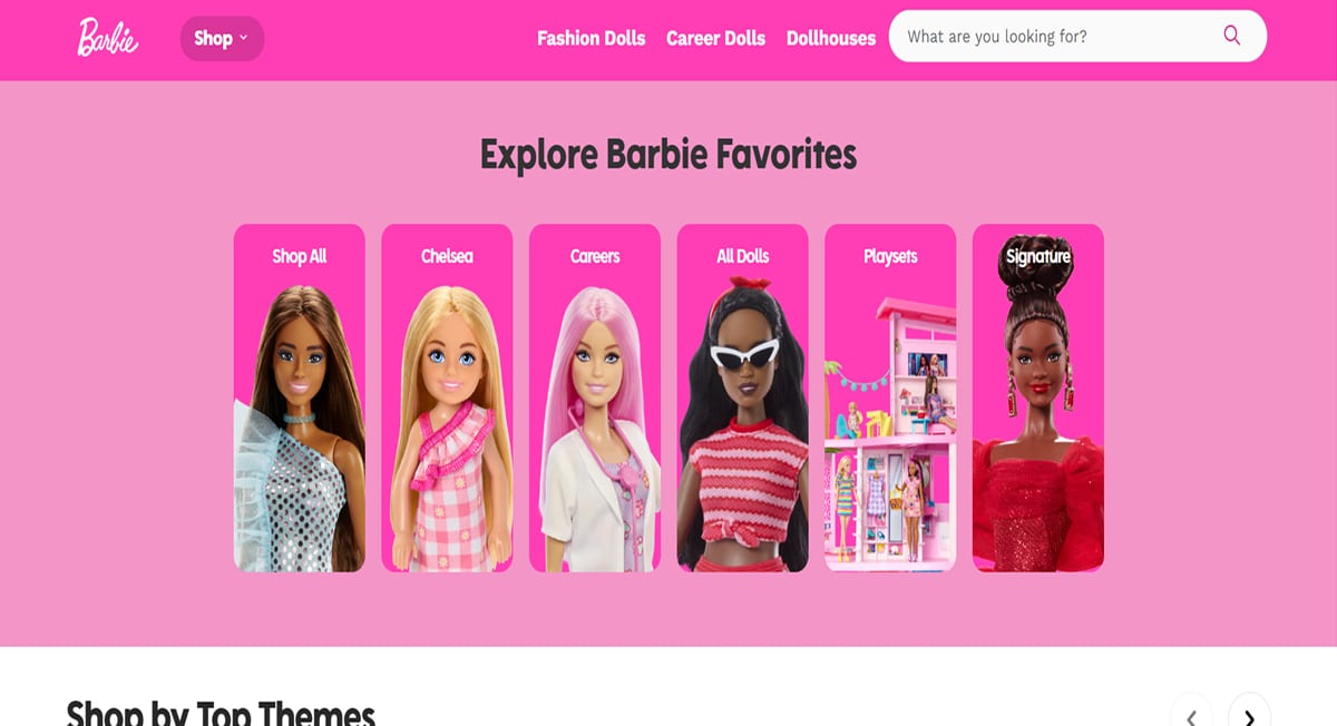 Barbie - Pink Web Design Best Pink Website Examples_Barbie