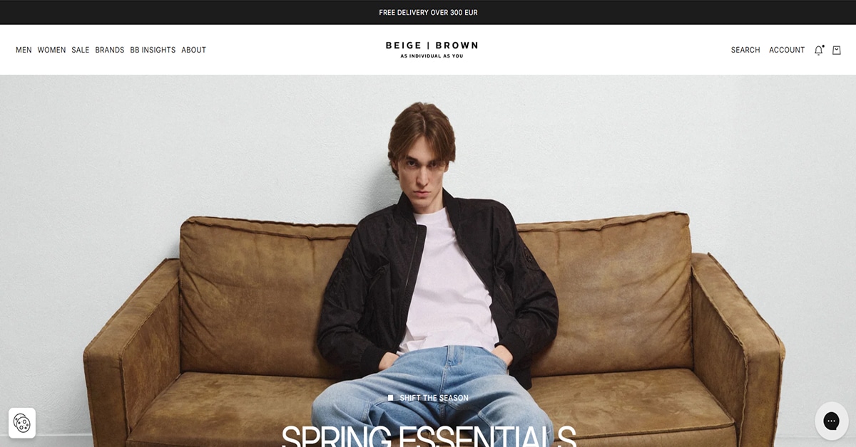 Beige Brown - Clothing Website