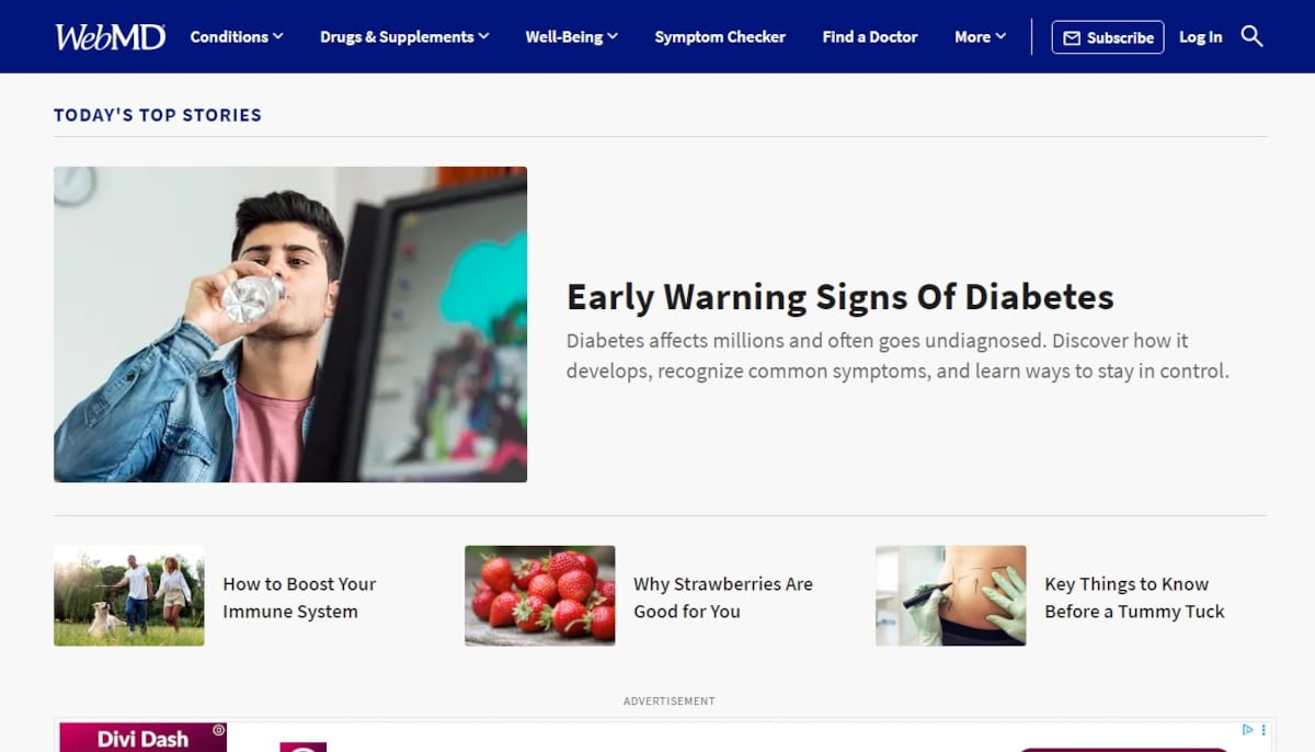 Best Academic Websites_WebMD