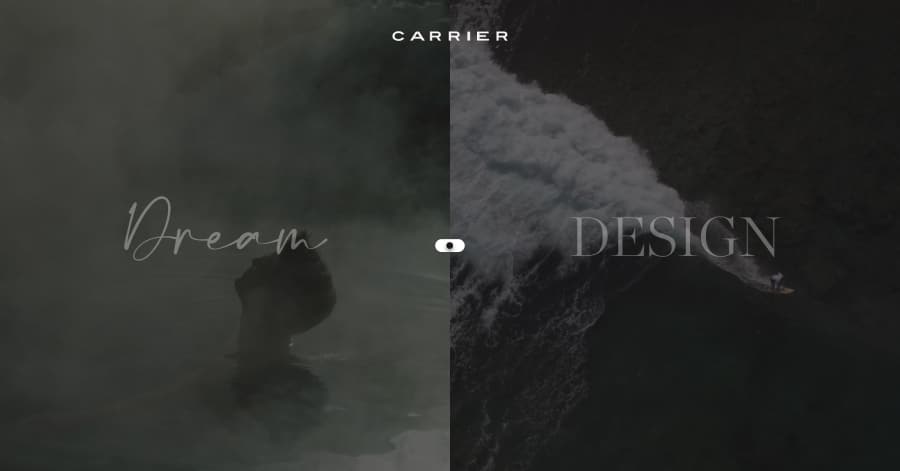 Carrier - Luxury Website Examples