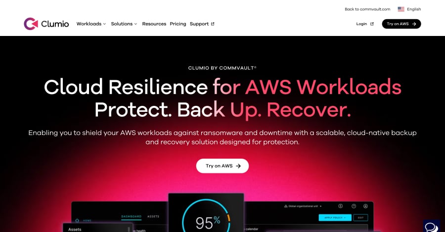 Clumio - Landing Page Design Example Best Landing Pages_Clumio