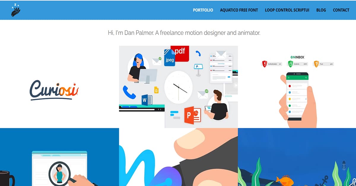 Dan Palmer - Blue Web Design Best Blue Websites_TROA