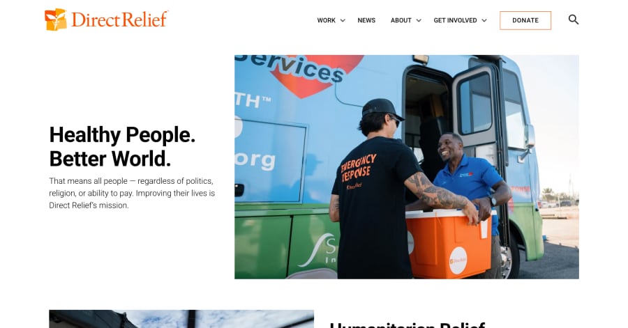 Direct Relief - Crowdfunding Website Examples Direct Relief - Crowdfunding Website Examples