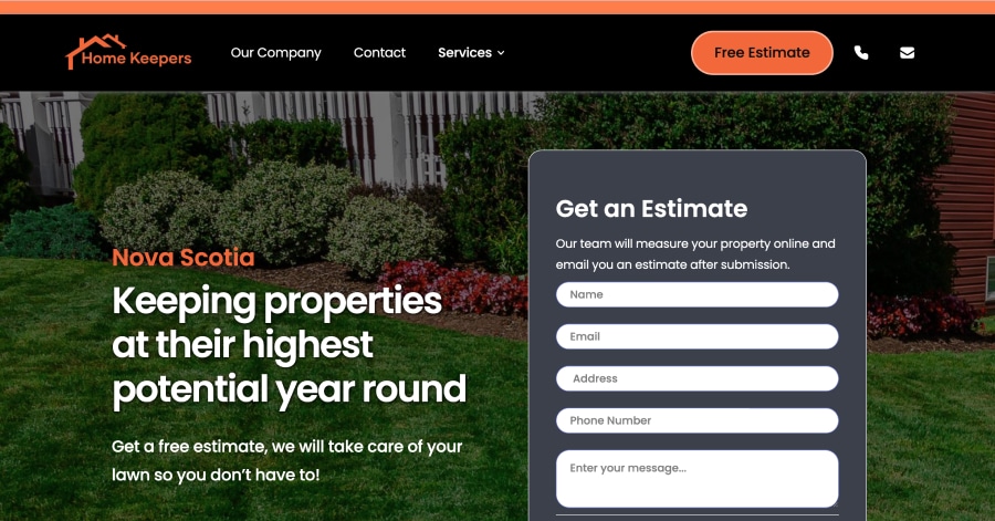 Home Keepers - Landscaping Website Example Sydney Grandscapes - Landscpaing Website Examples