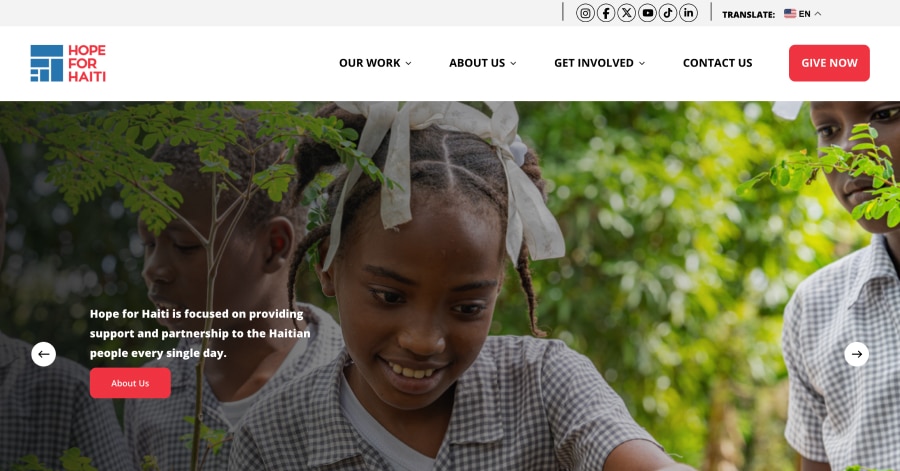 Hope for Haiti - Crowdfunding Website Examples Hope for Haiti - Crowdfunding Website Examples
