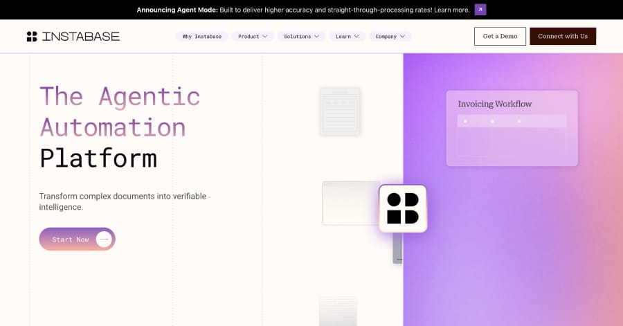 Instabase - Landing Page Design Example Best Landing Pages_INSTABASE