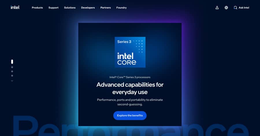 Intel - Factory Website Example Intel - Factory Website Example
