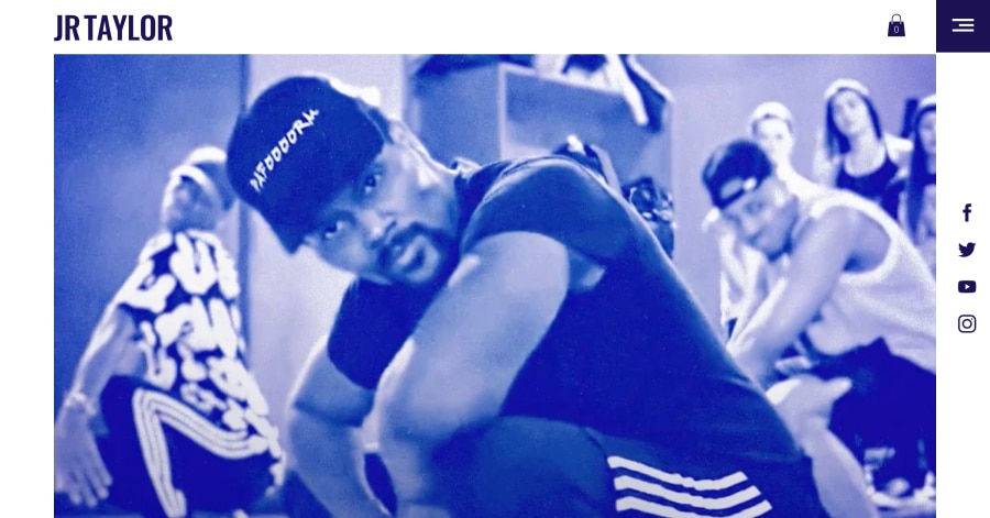 JR Taylor - Influencer Website Examples