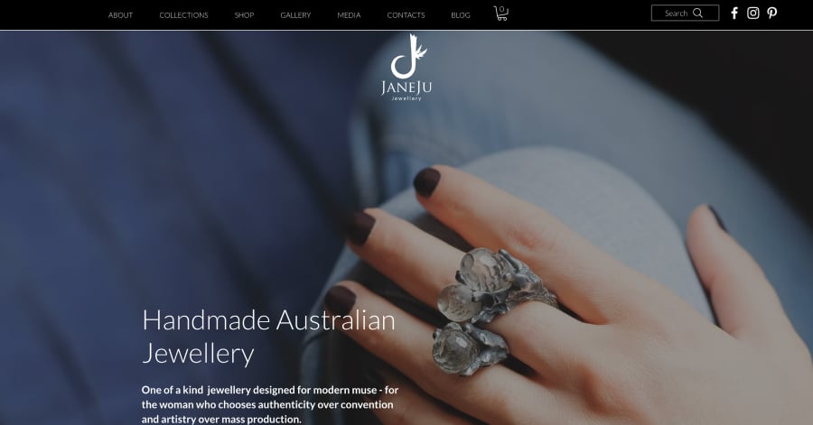 Janeju - Luxury Website Examples