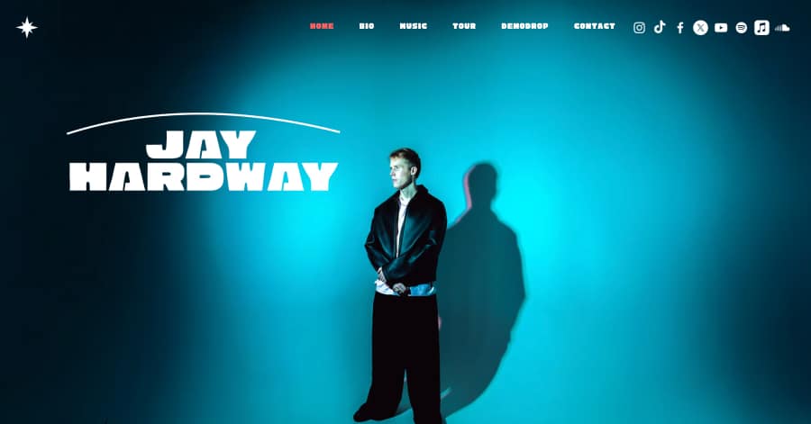 Jay Hardway - DJ Website Examples Best DJ Websites of 2024_Jay Hardway