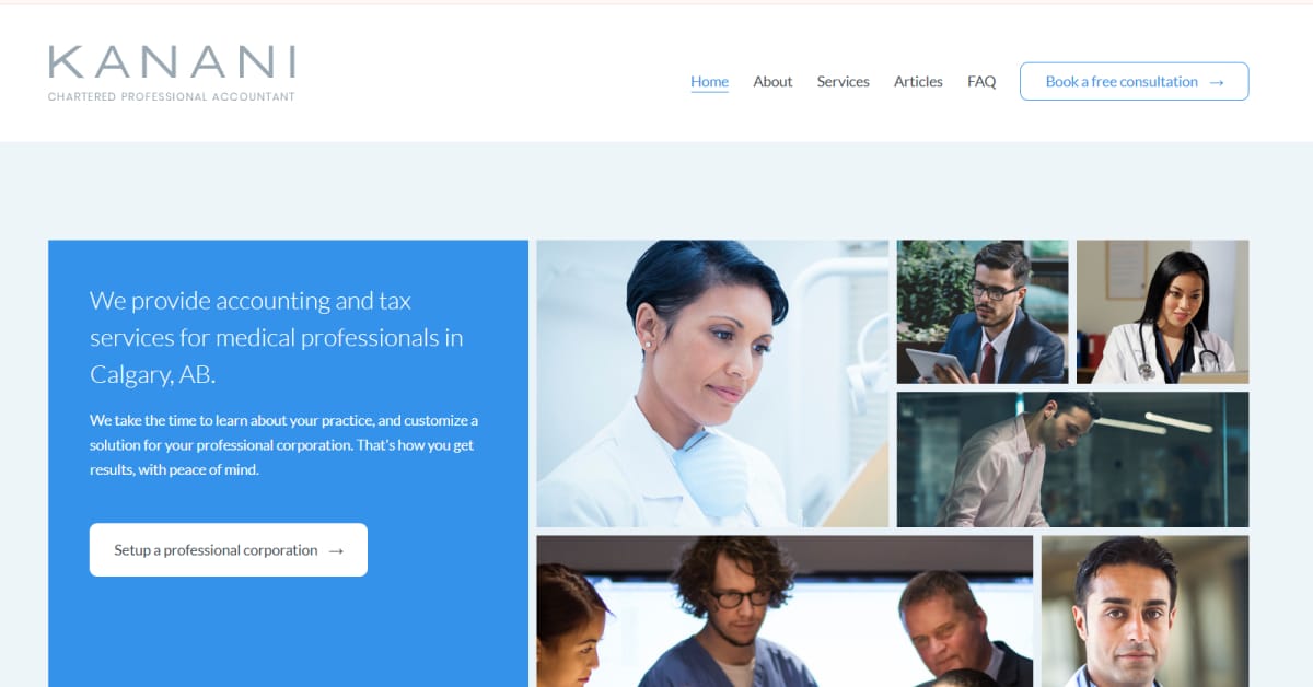 Kanani - Blue Web Design Best Blue Websites_TROA