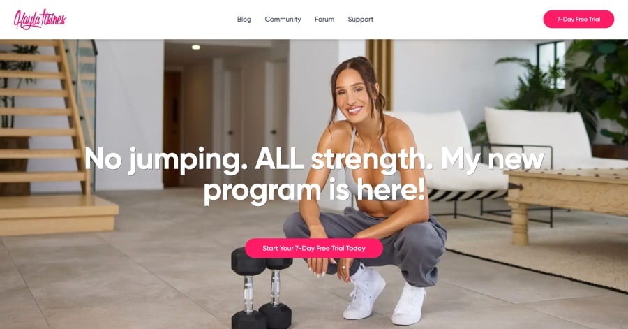 Kayla Itsines - Influencer Website Examples kayla itsines - influencer website example