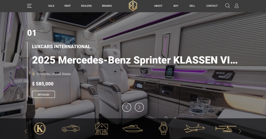 Klassen World - Luxury Website Examples