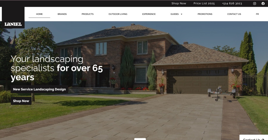 Laniel - Landscaping Website Example