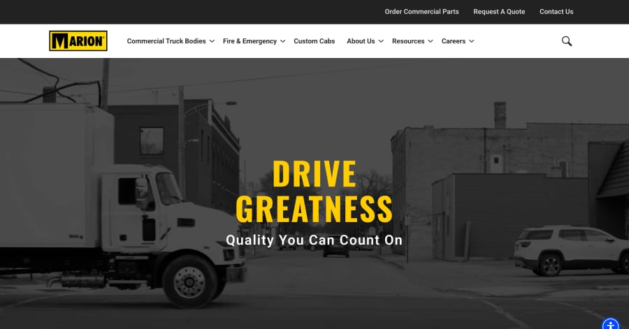 Marion - Factory Website Example Marion Body - Factory Website Example