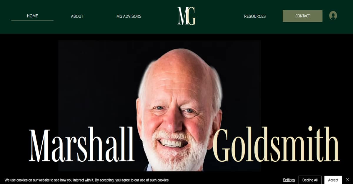 Marshall Goldsmith - Public Speaker Website Best Public Speaker Websites_Marshall Goldsmith