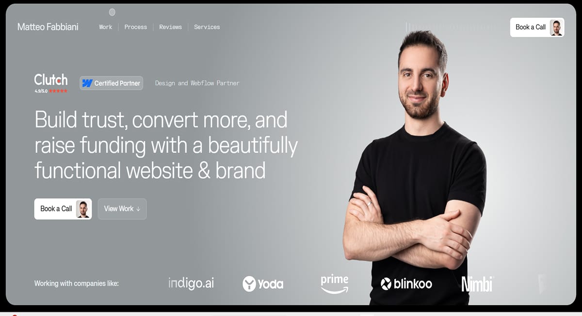 Matteo Fabbiani - Webflow Website matteo fabbiani - webflow website examples