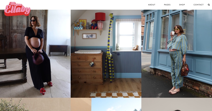Megan Ellaby - Influencer Website Examples